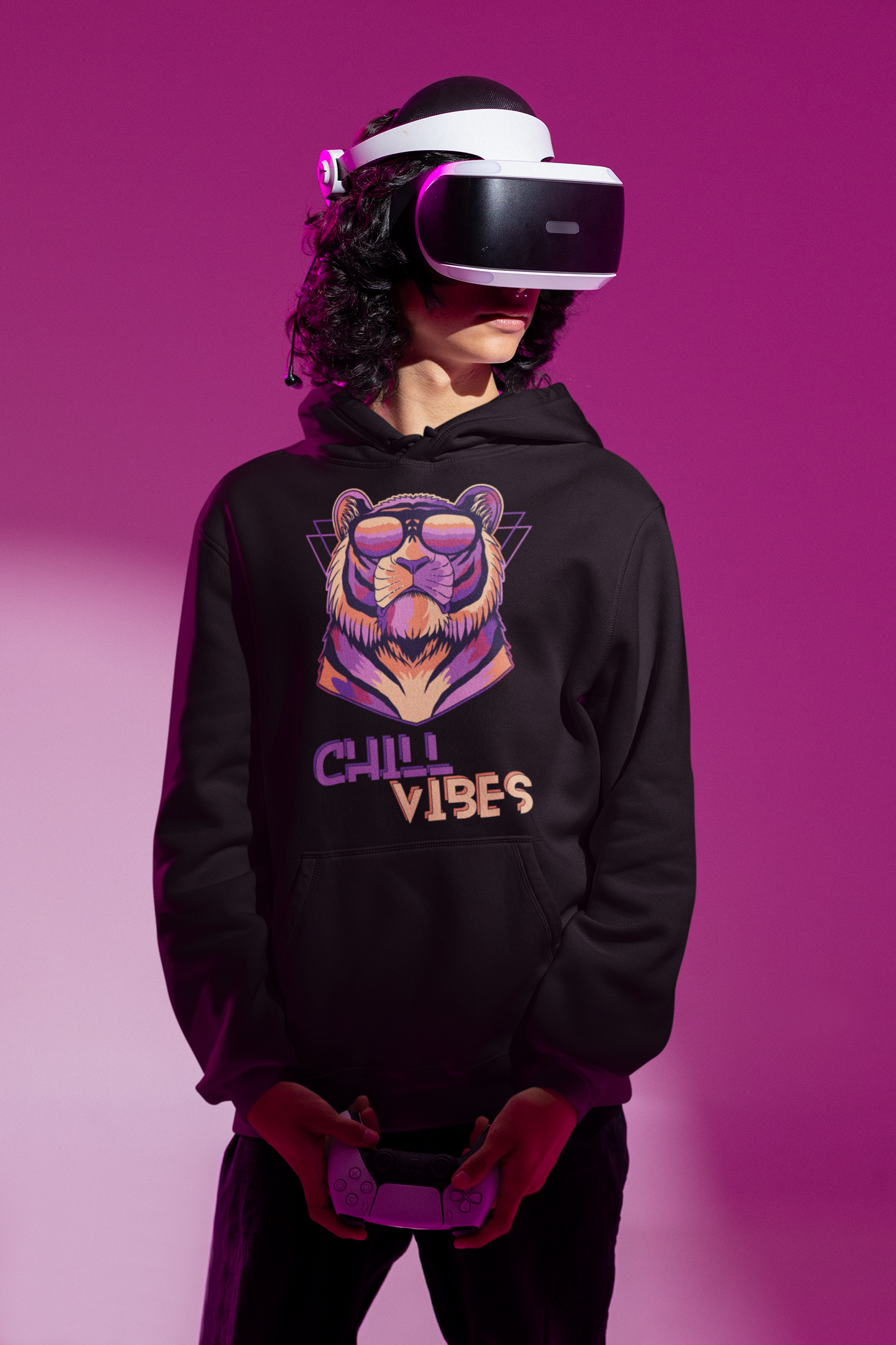 "Chill Vibes Tiger" Hoodie