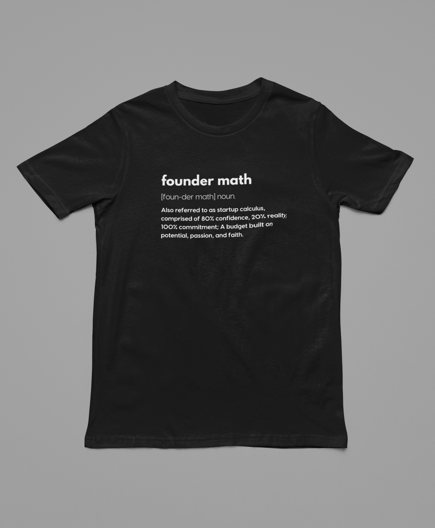 "Founder Math Definition" T-Shirt