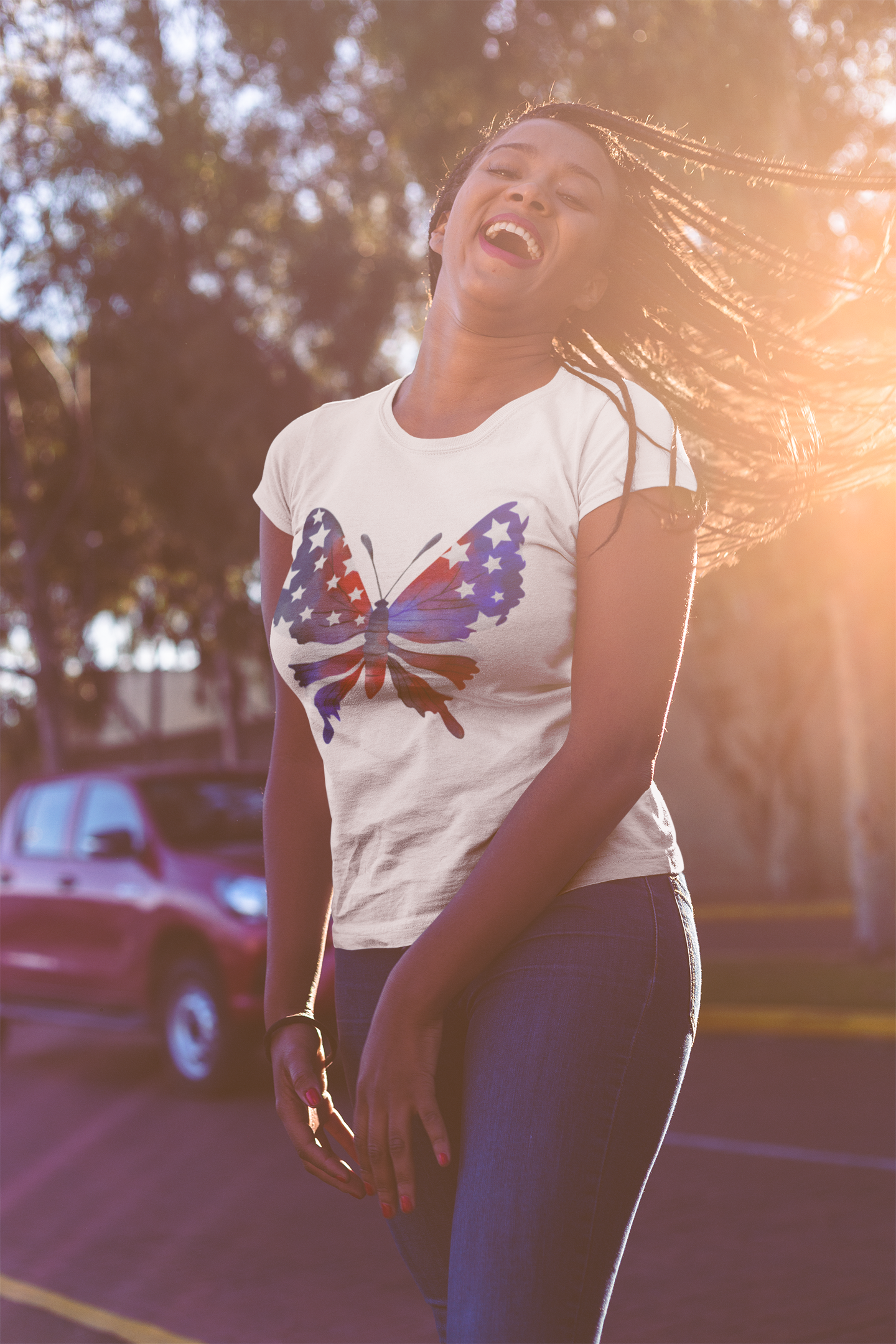 "4th of July Butterfly" T-Shirt