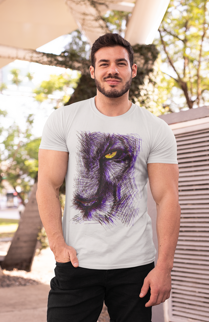 "Lion Pen Scribble" T-Shirt