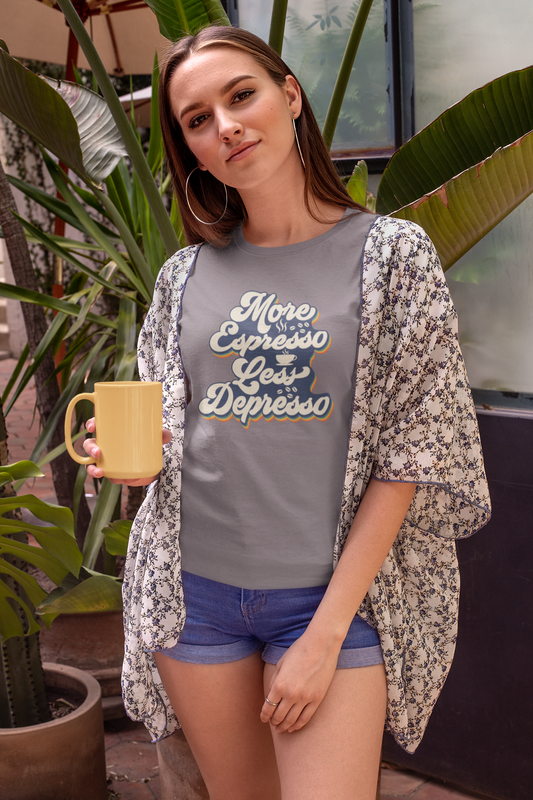 "More Espresso Less Depresso" T-Shirt